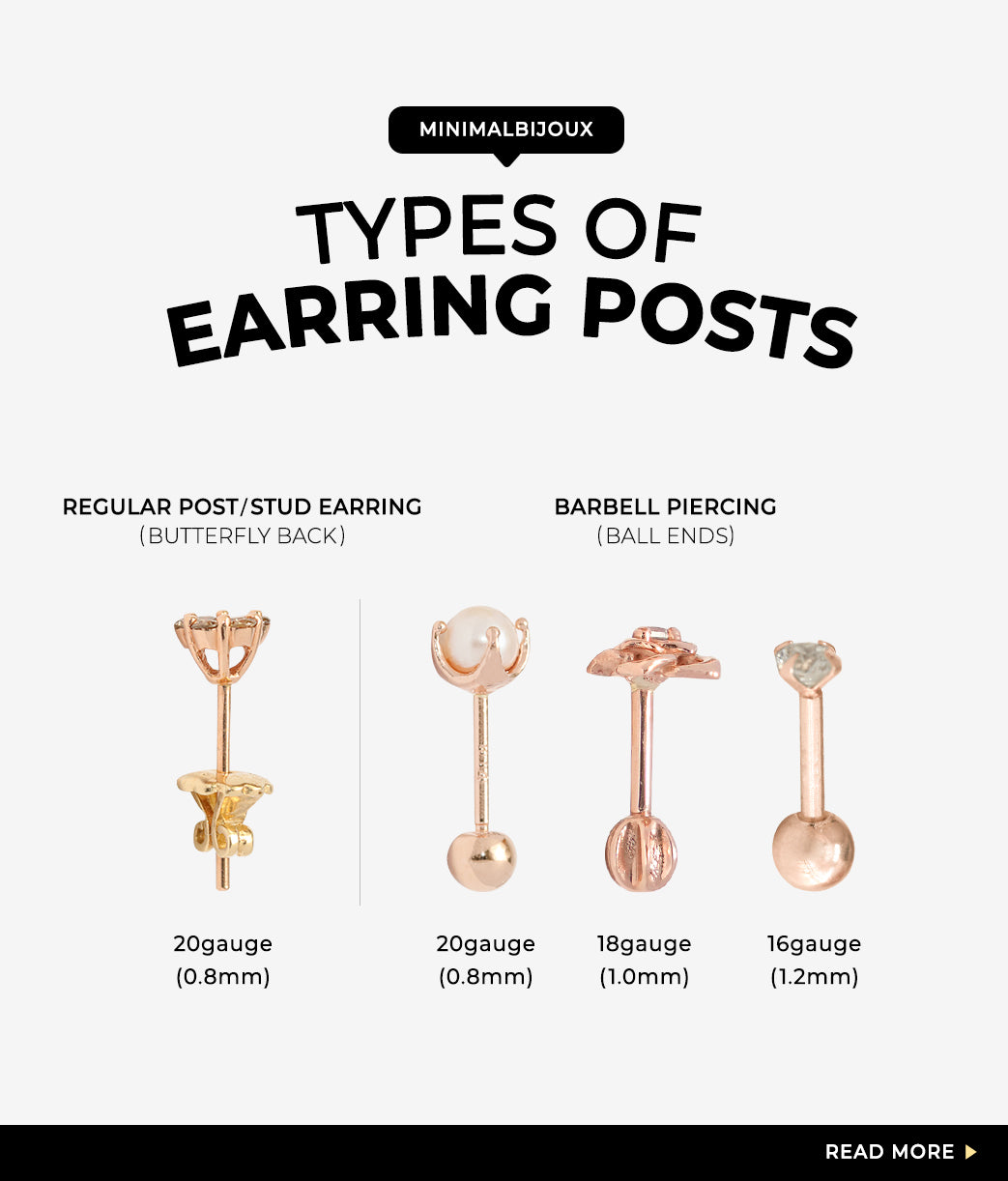 Difference of Earring Post Type