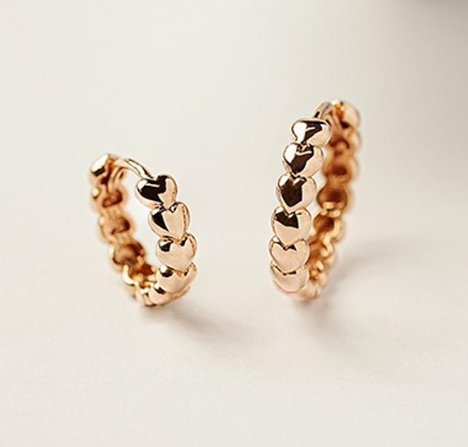 14k gold hoop earrings | Minimalbijoux 