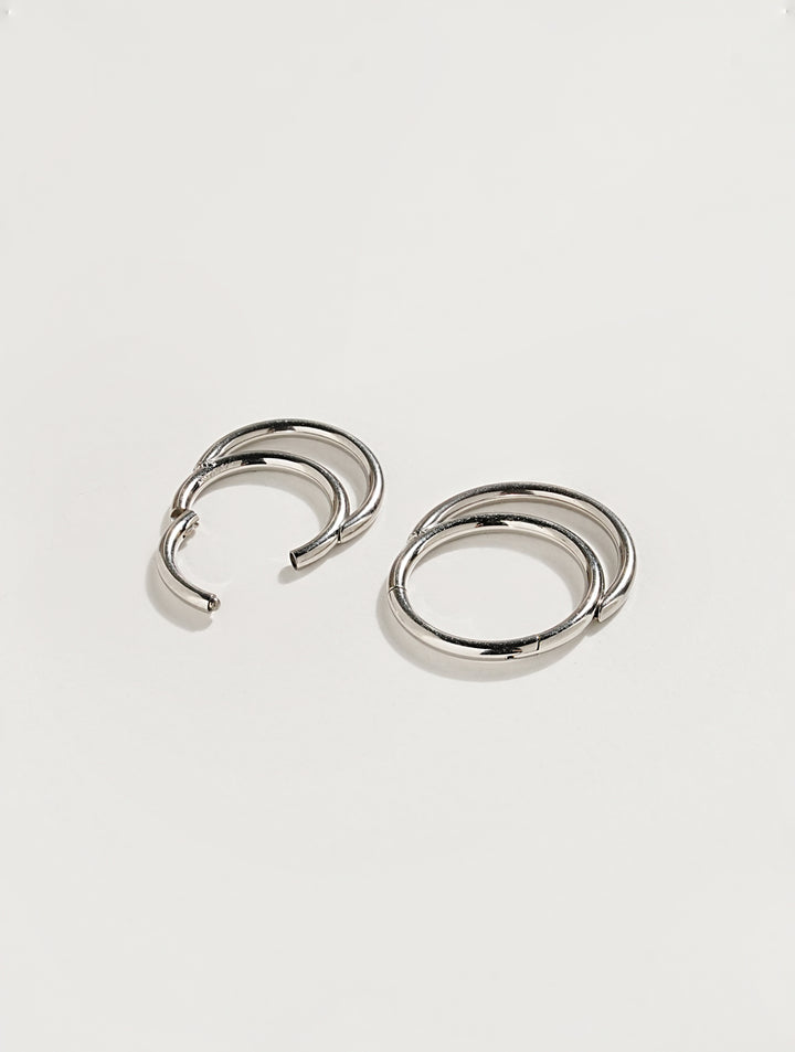 Double Mis Cartilage Ear Hoop Piercing 16G