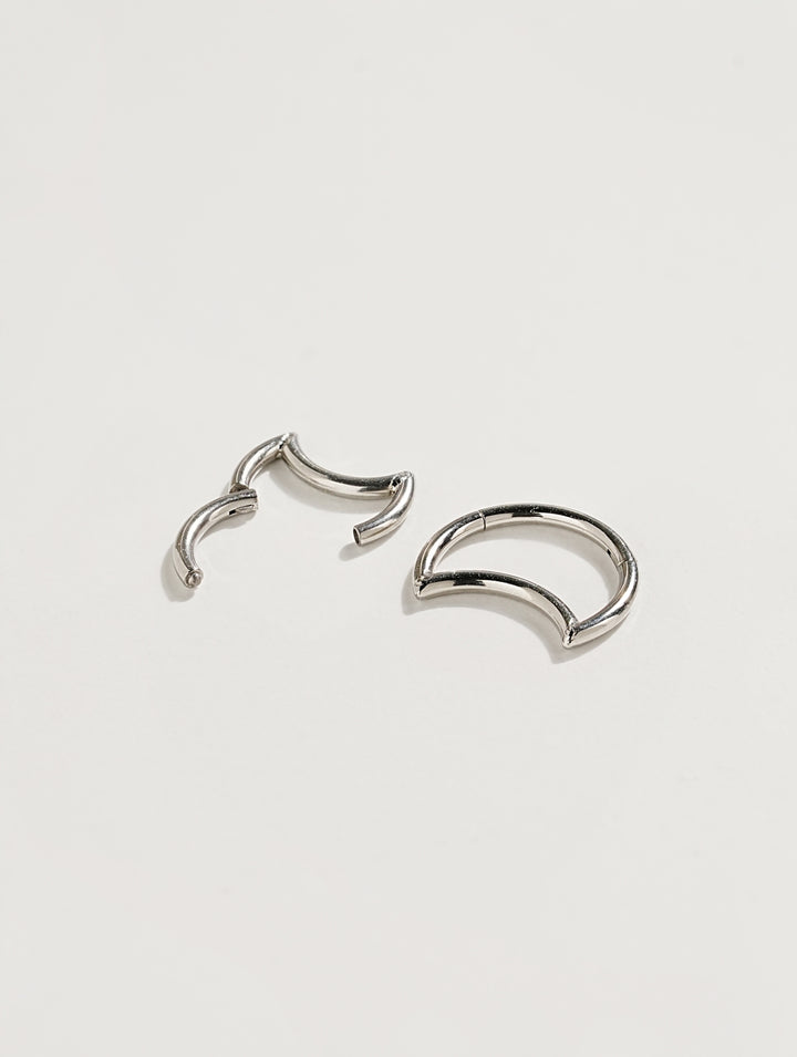 Moonwalk Shine Cartilage Ear Hoop Piercing 16G