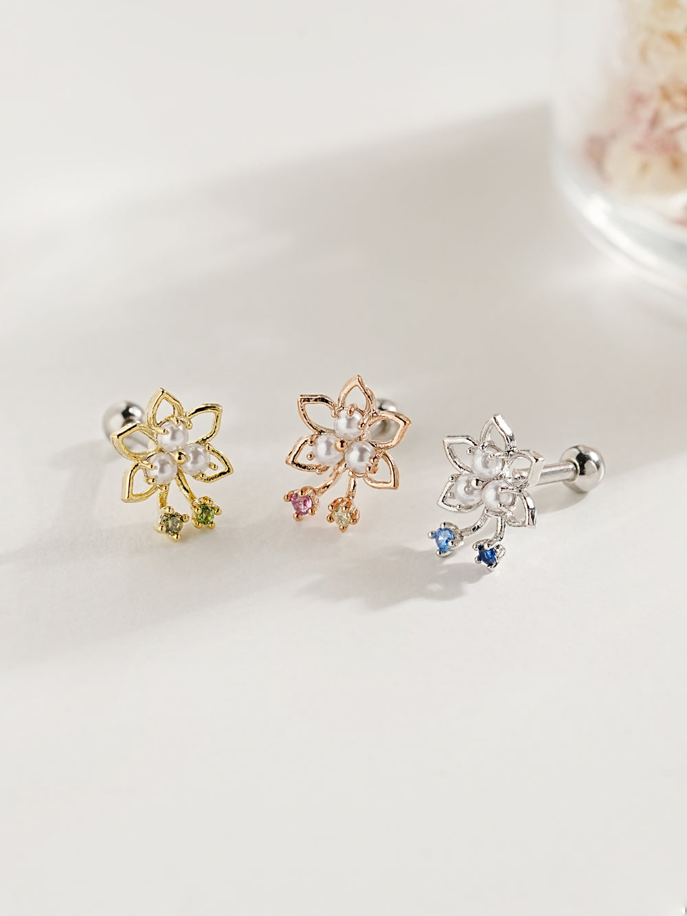 Fairy Flower Cartilage Ear Piercing 18G16G