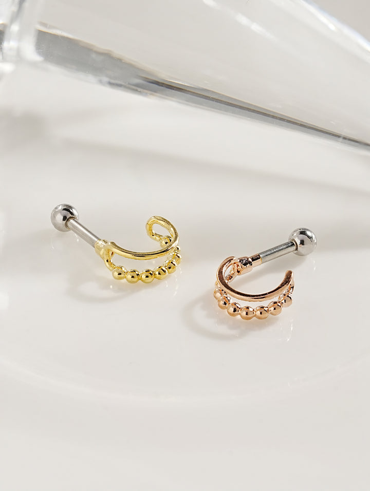 Dotted Road Cartilage Ear Piercing 16G