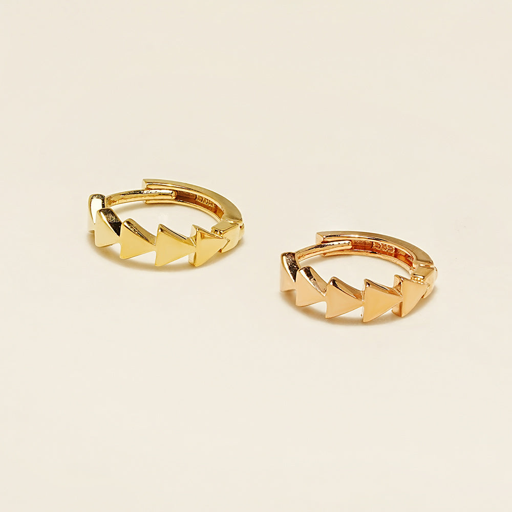 14K 18K Signal Cartilage Hoop Earring