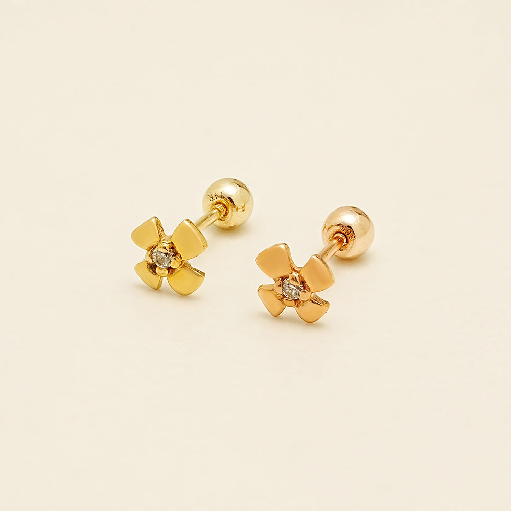 14K Gold Polaris Cartilage Earring 20G18G16G