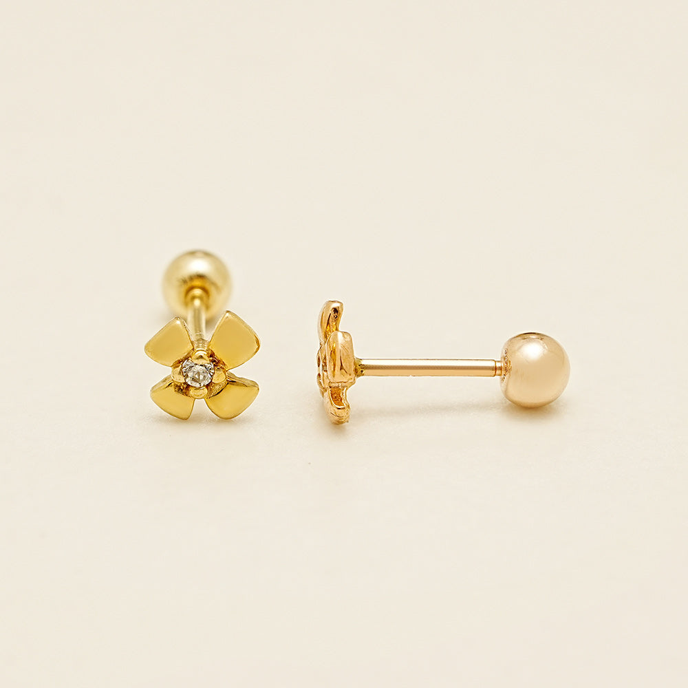 14K Gold Polaris Cartilage Earring 20G18G16G