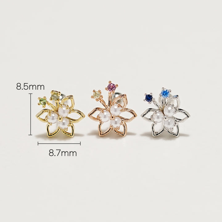 Fairy Flower Cartilage Ear Piercing 18G16G