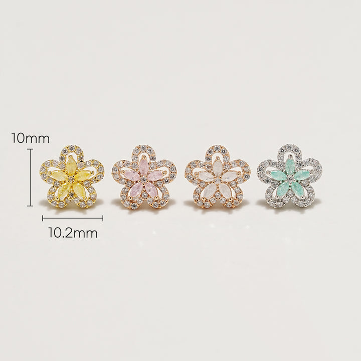 Honey Flower Cartilage Ear Piercing 18G16G