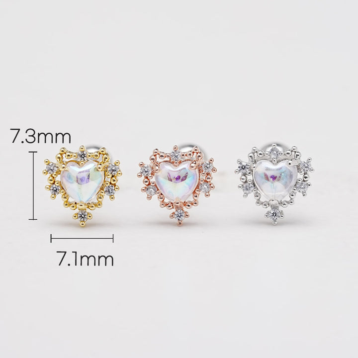 Kingdom Heart Cartilage Ear Piercing 18G16G