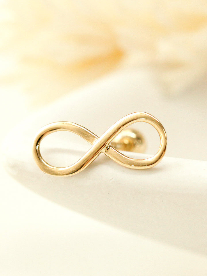 14K Gold Infinite Cartilage Earring 20G18G16G