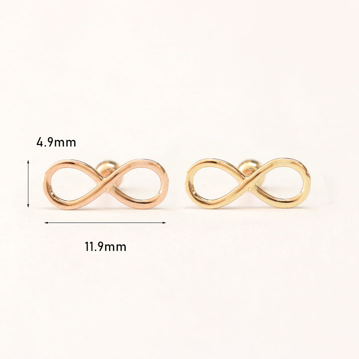 14K Gold Infinite Cartilage Earring 20G18G16G