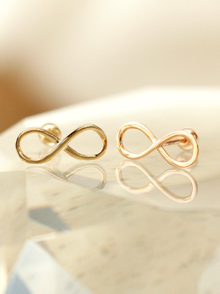 14K Gold Infinite Cartilage Earring 20G18G16G