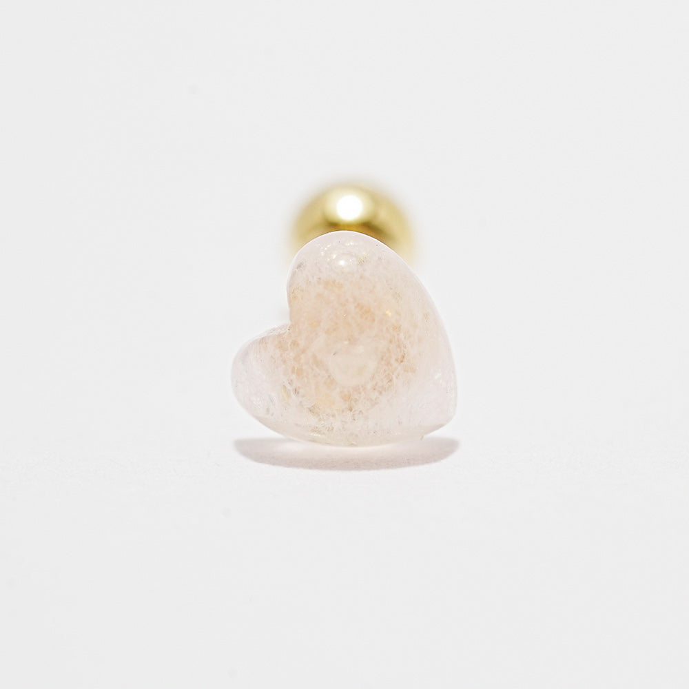 14K Gold Color Heart Candy Cartilage Earring 20G