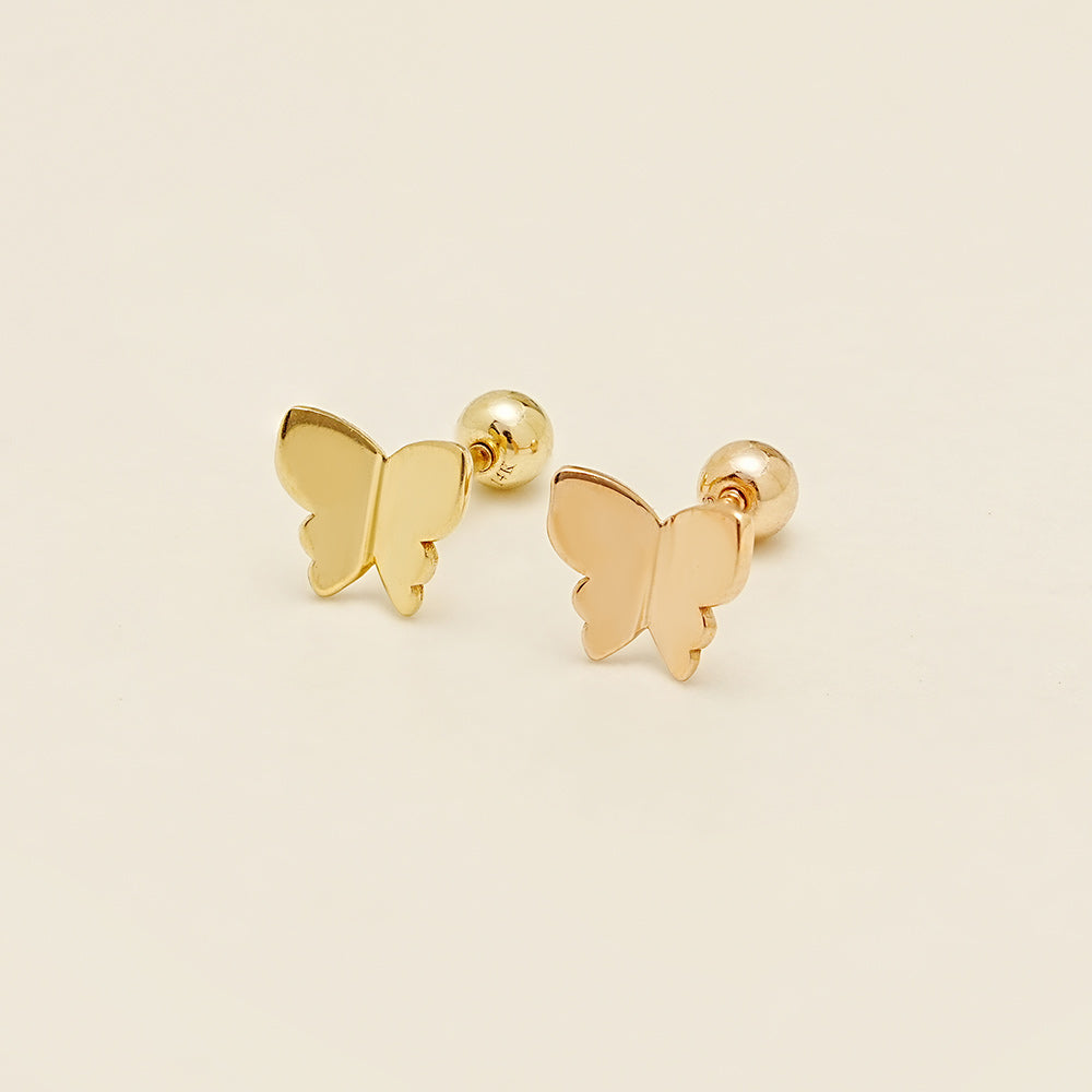 14K Gold Sweety Butterfly Cartilage Earring 20G18G16G