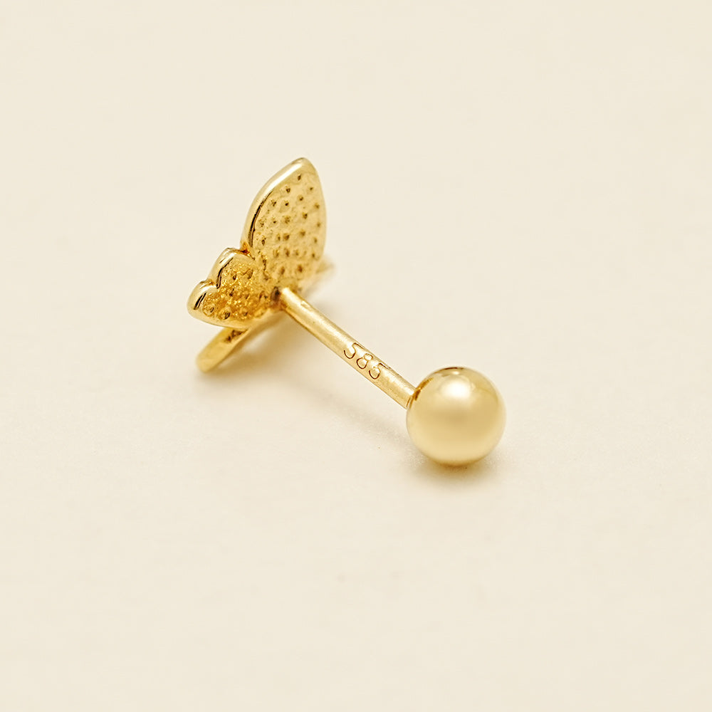 14K Gold Sweety Butterfly Cartilage Earring 20G18G16G