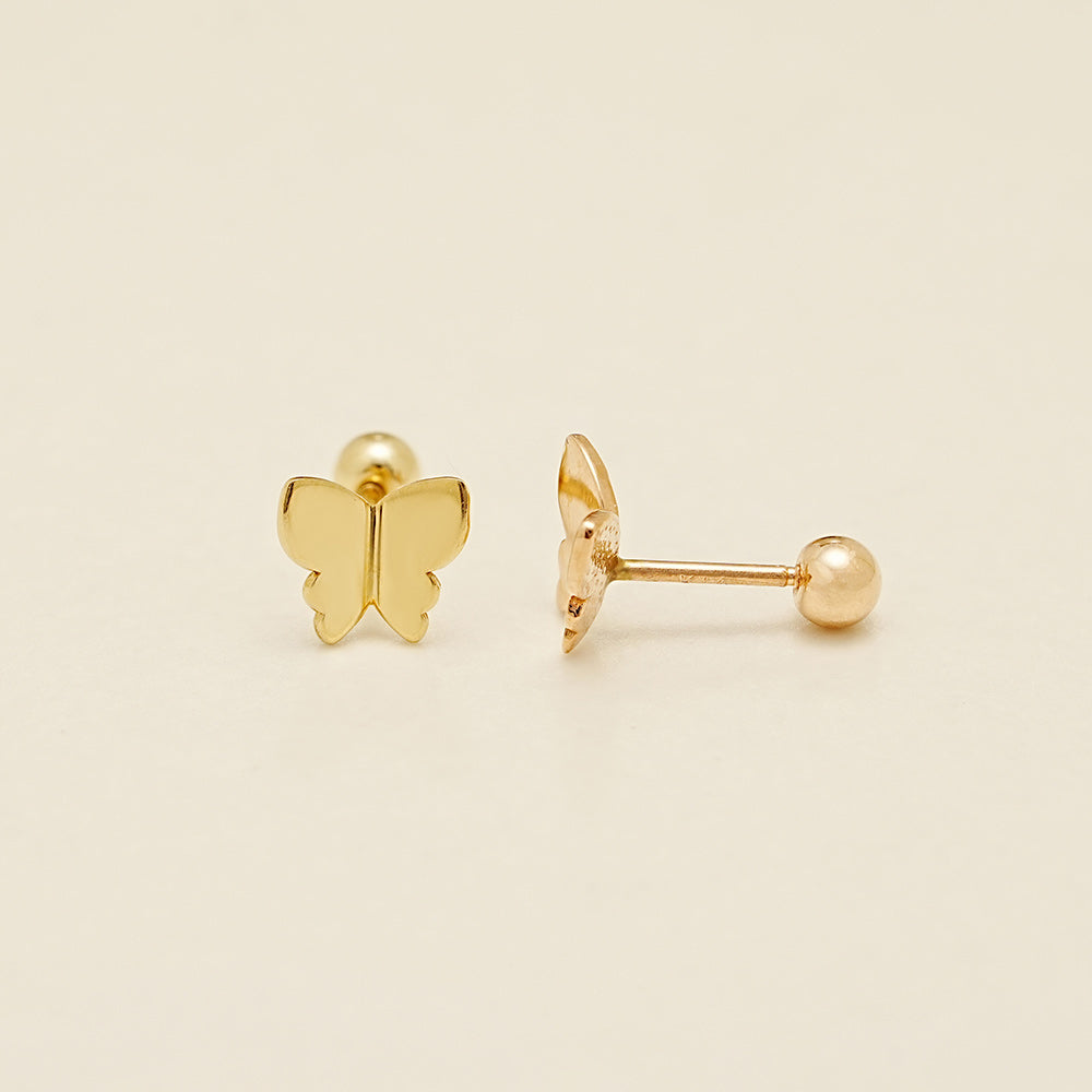 14K Gold Sweety Butterfly Cartilage Earring 20G18G16G