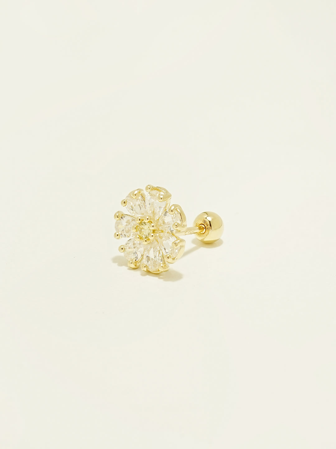 14K Gold Daily Shine Daisy Cartilage Earring 20G