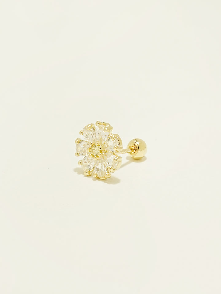 14K Gold Daily Shine Daisy Cartilage Earring 20G