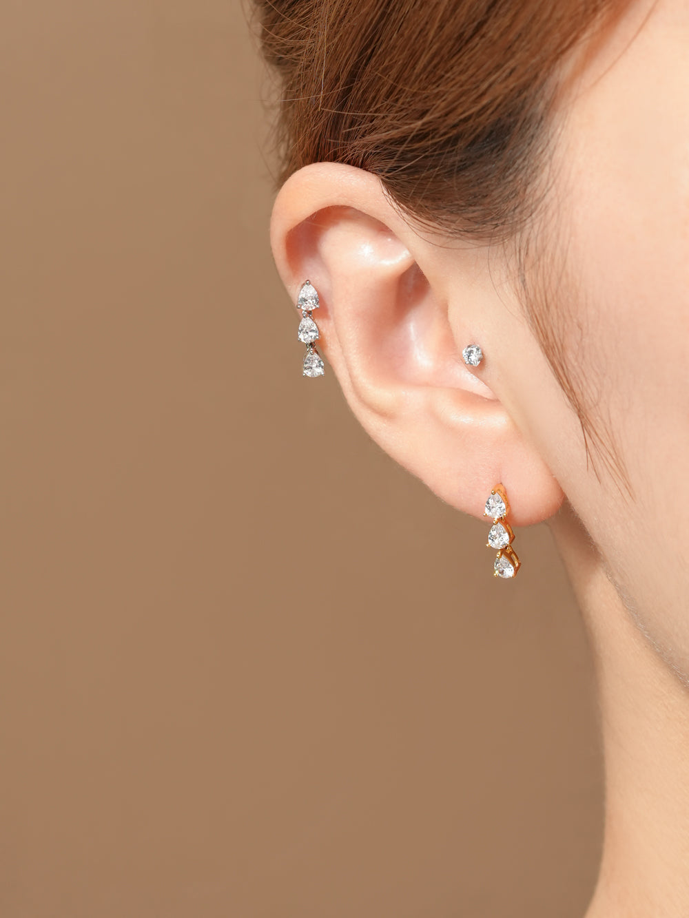 Tear Cubic Drop Cartilage earring