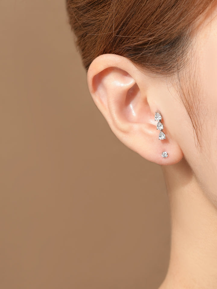 Tear Cubic Drop Cartilage earring