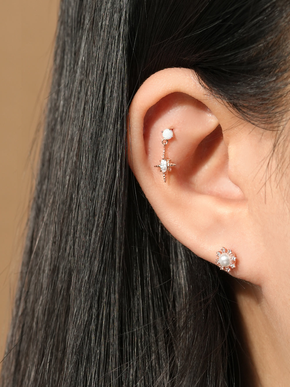 925 Silver Magic Island Cartilage Earring 20G