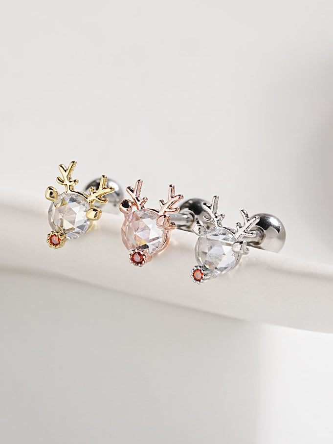 Happy Rudolph Cartilage Ear Piercing 18G16G