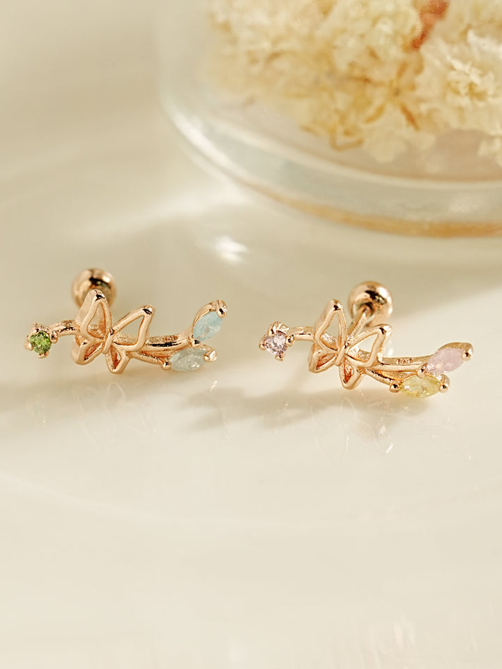 925 Silver Breeze Butterfly Cartilage Earring 20G