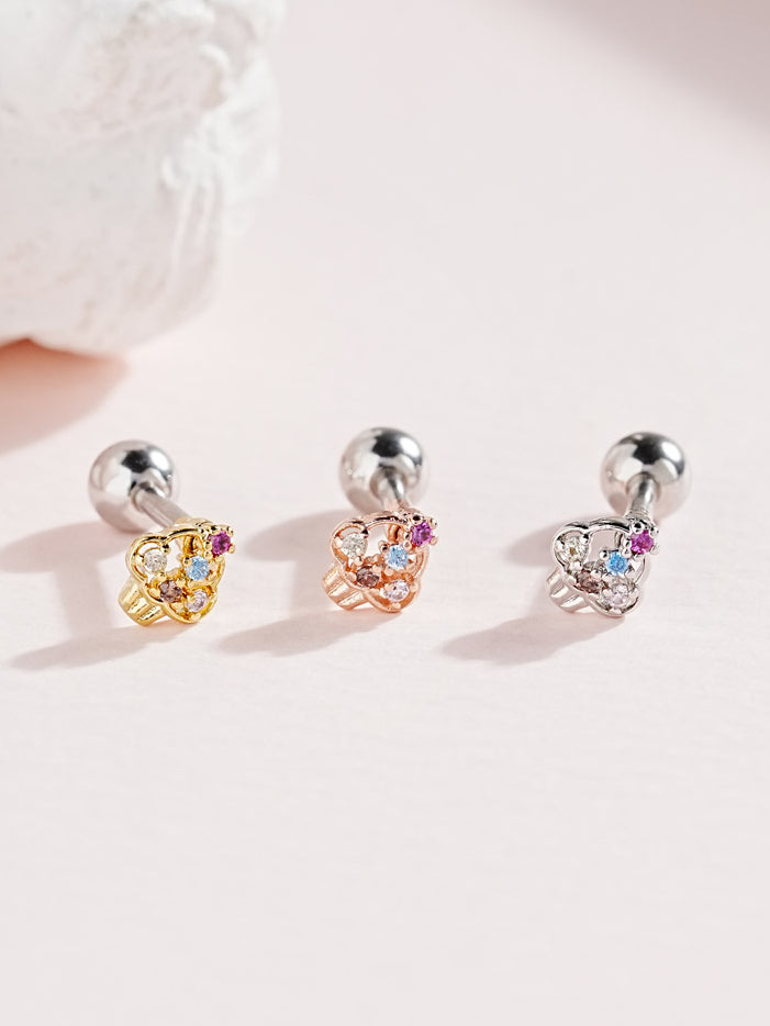 Cup Cake Cartilage Ear Piercing 18G16G