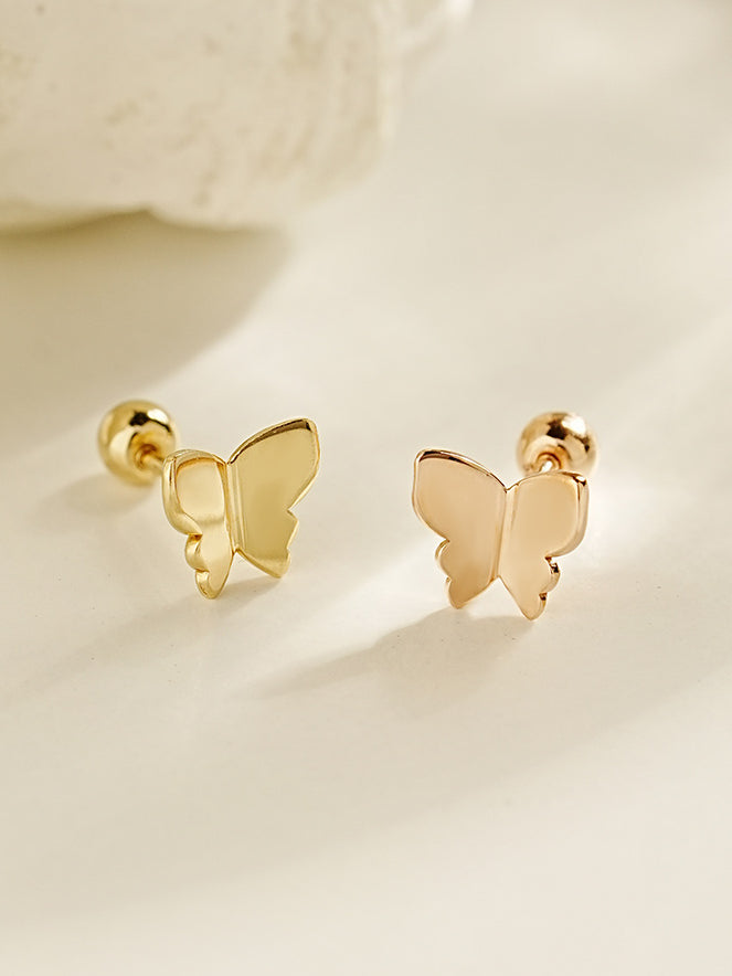 14K Gold Sweety Butterfly Cartilage Earring 20G18G16G