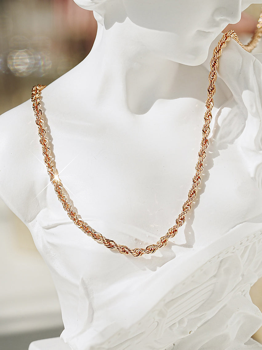 14K Rope Chain Necklace