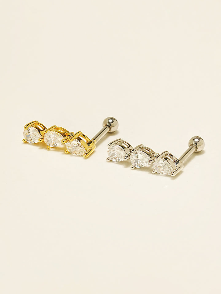 Tear Cubic Drop Cartilage earring