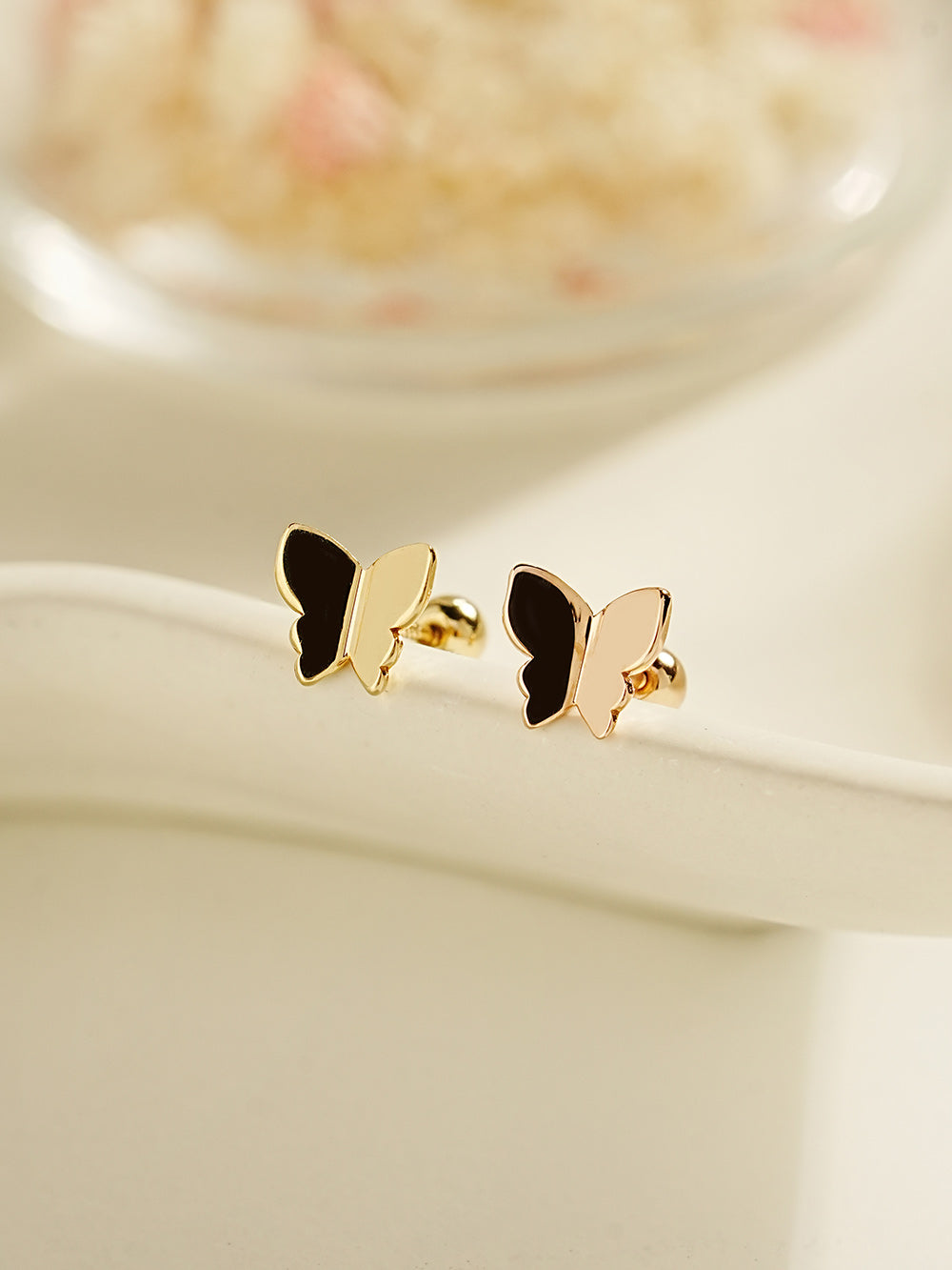 14K Gold Sweety Butterfly Cartilage Earring 20G18G16G