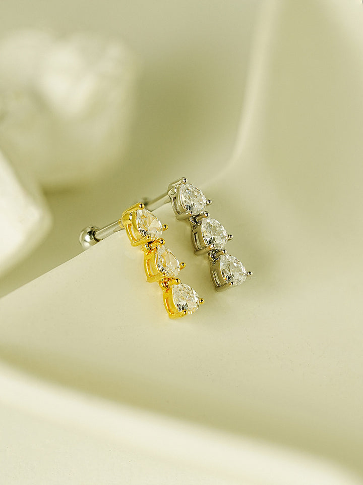 Tear Cubic Drop Cartilage earring