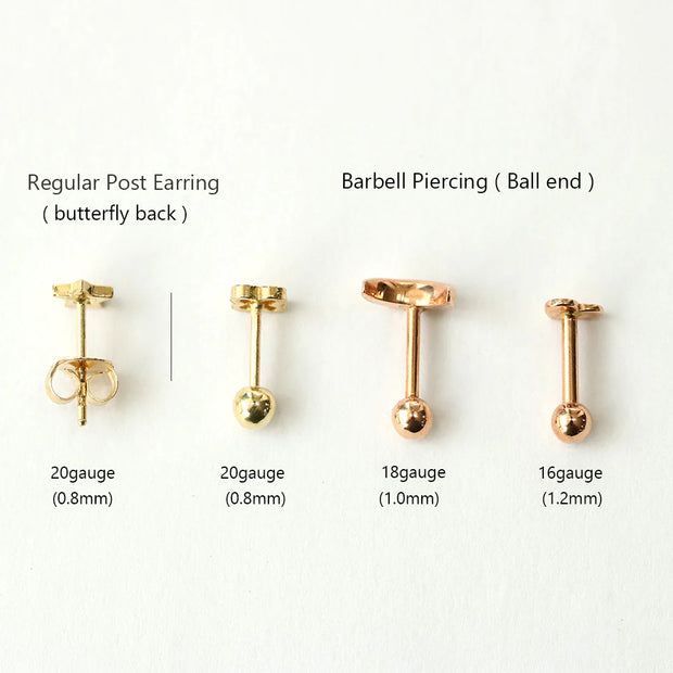 14K Gold Solid and Silicone earring backs – MinimalBijoux
