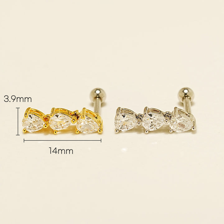 Tear Cubic Drop Cartilage earring