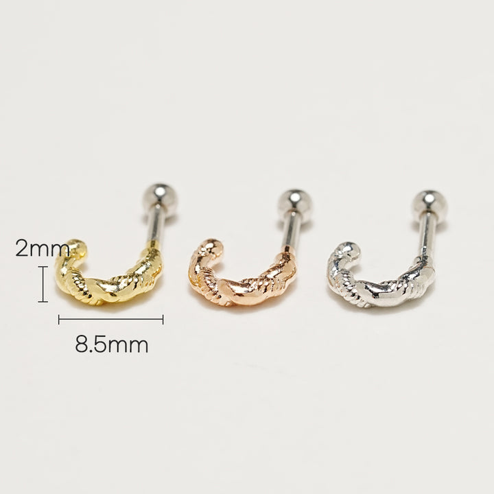 Western Pattern Cartilage Ear Piercing 16