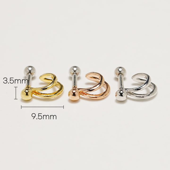 Beast Circle Line Cartilage Ear Piercing 16G