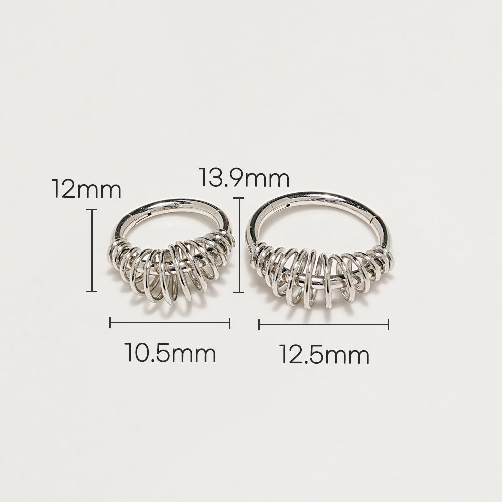 Lingo Circle Cartilage Ear Hoop Piercing 16G