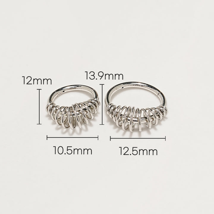 Lingo Circle Cartilage Ear Hoop Piercing 16G