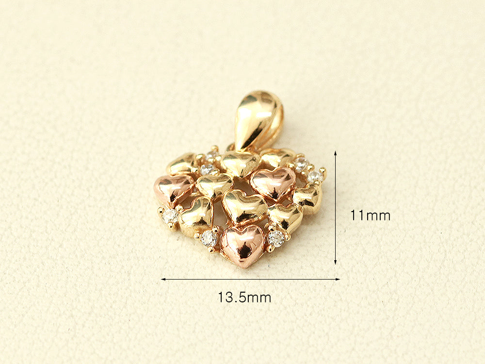 14K 18K Gold Lovely Heart Necklace