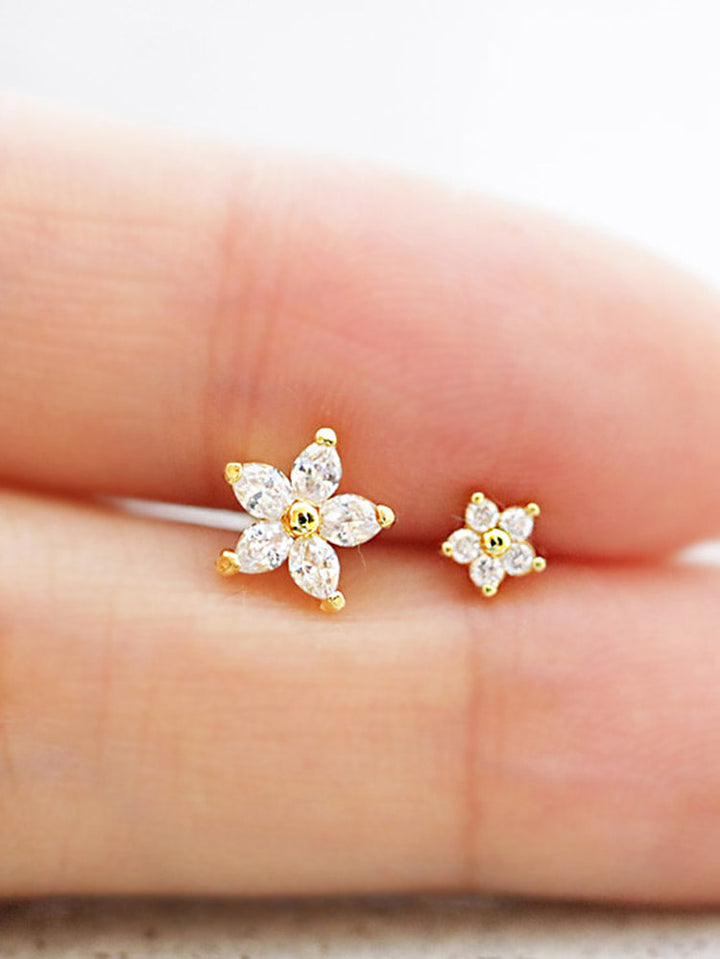 Double Flower Cartilage earring