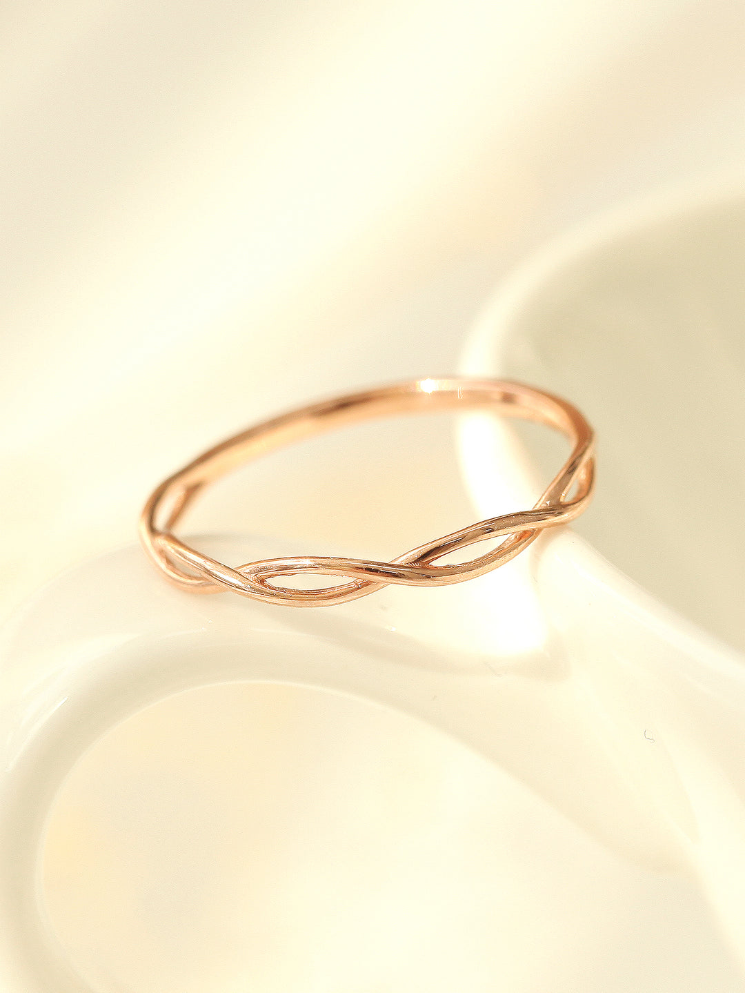 14K 18K Gold Twist Ring