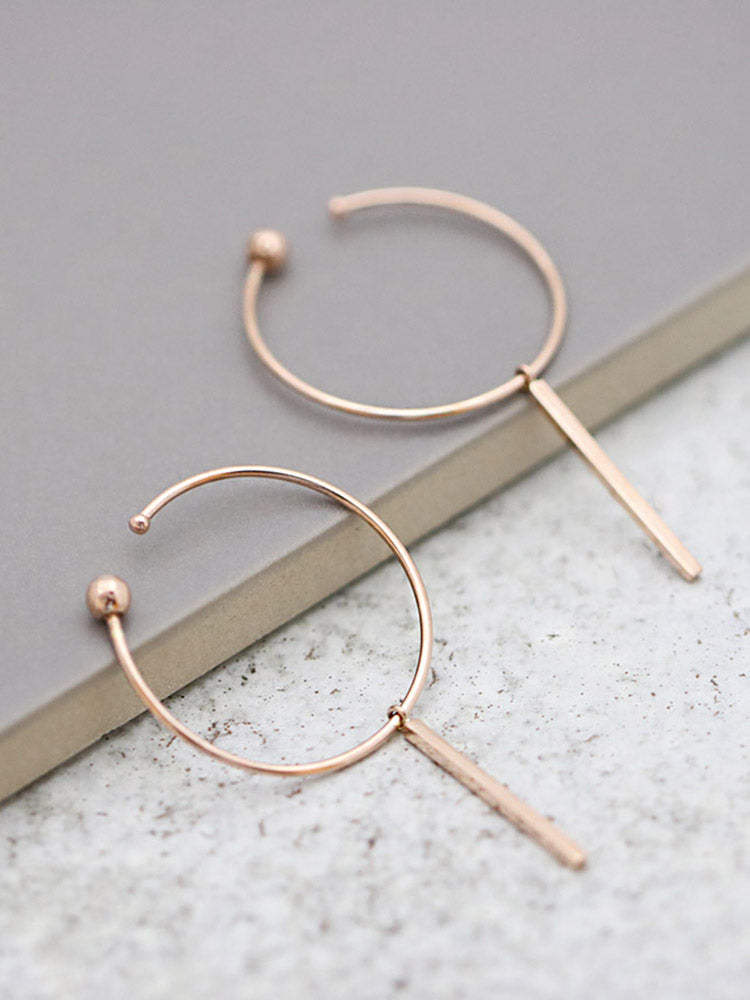 14K gold Hoop Earring 18g