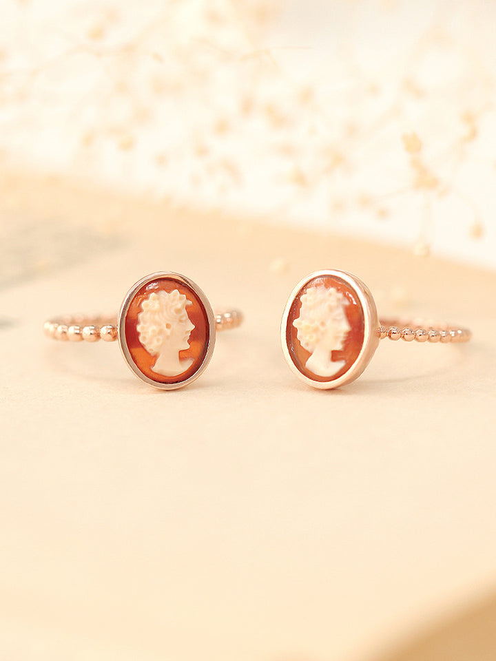 14K 18K Gold Cameo Ring