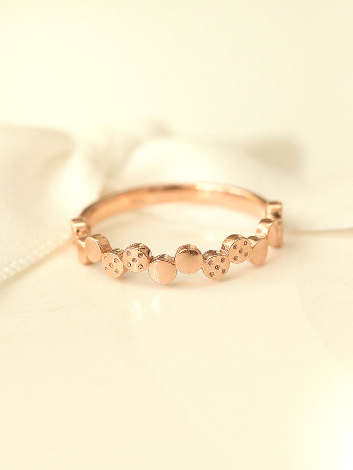 14K 18K Gold Volume Bubble Ring