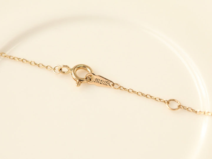 14K 18K Gold Delicate CZ Necklace