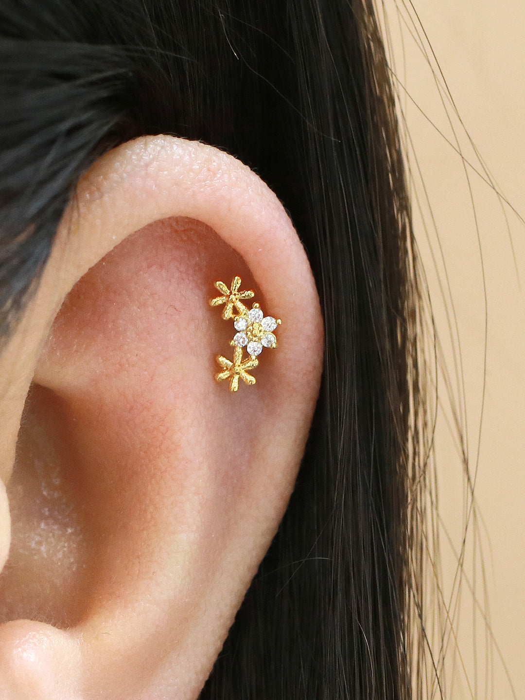 Mini Triple Daisy Piercing