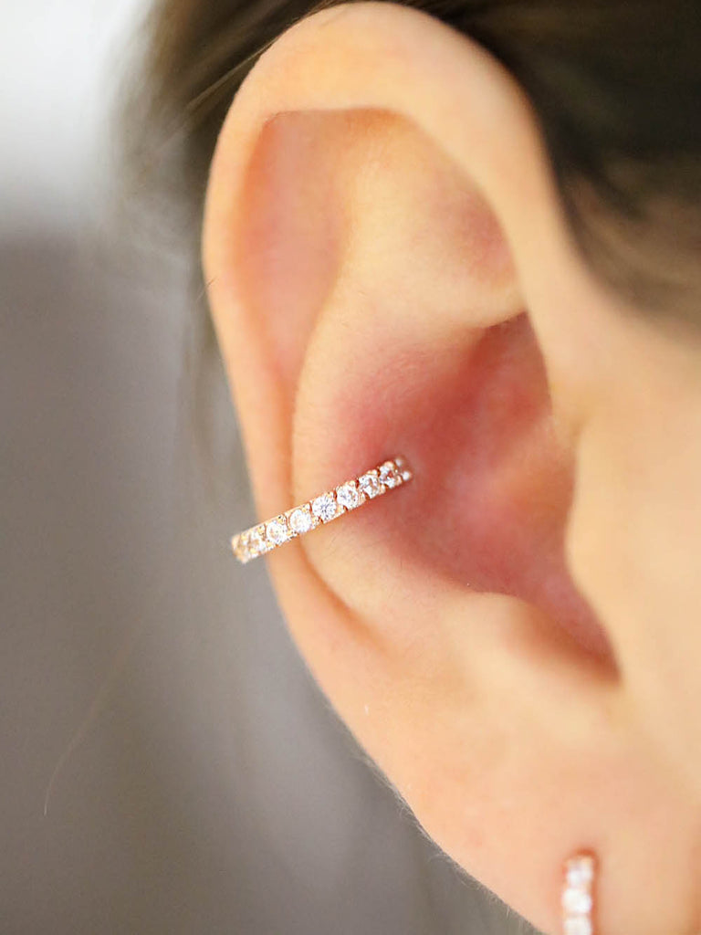  Solid Sterling Silver Extra Wide Orbital Ear Cuff Earring for  Men. Conch Cuff Earring for Non-pierced Ears. Ear Wrap. : Handmade Products