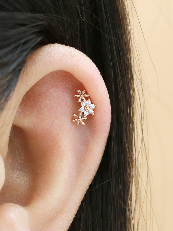 Mini Triple Daisy Piercing