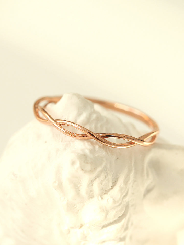 14K 18K Gold Twist Ring