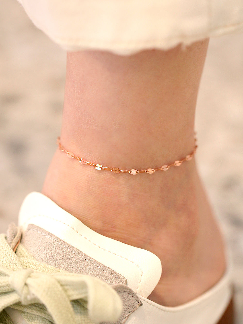 925 Silver Daily Cutting Shine Anklet